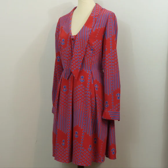 Modcloth Pleasant Confidence Tie Neck Dress - Picture 4 of 12